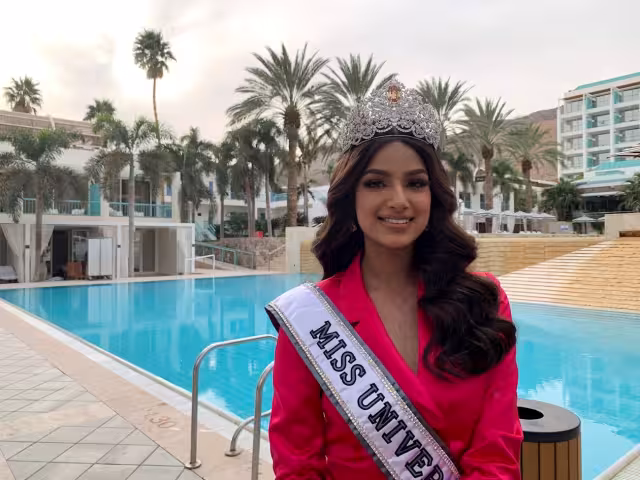 Harnaaz Sandhu representó a India en el concurso de belleza.