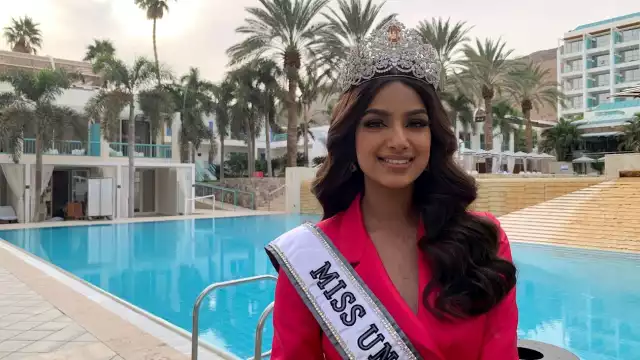 Harnaaz Sandhu representó a India en el concurso de belleza.