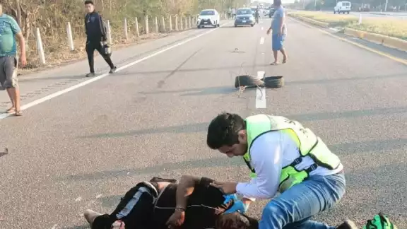 Accidente vial registrado en la carretera federal Campeche-Mérida
