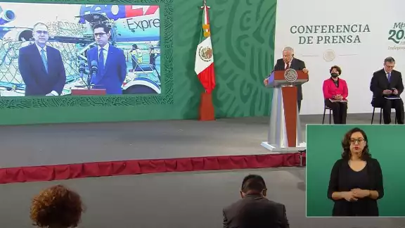 Las vacunas aterrizaron al país mexicano alrededor de las siete de la mañana Las vacunas aterrizaron al país mexicano alrededor de las siete de la mañana