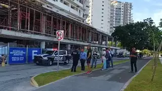 Cabe señalar que al lugar arribaron elementos policiacos para acordonar la zona