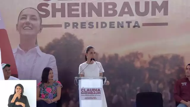 La candidata Claudia Sheinbaum fijó sus compromisos ante los habitantes de Solidaridad
