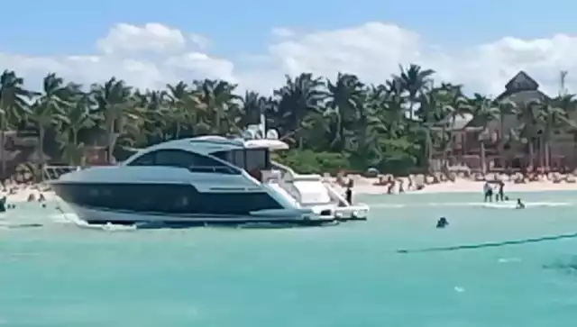 El yate de 55 pies de eslora procedía de una marina de Cancún.