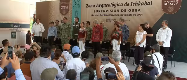 AMLO y Claudia Sheinbaum encabezan la ceremonia de inauguración en Bacalar