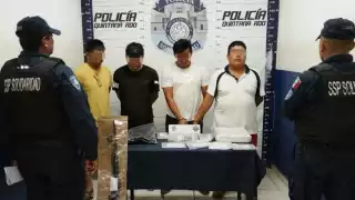 Detienen a siete personas en Playa del Carmen; decomisan armas de fuego y drogas