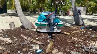 Los pescadores de Isla María Elena en el municipio de Carrillo Puerto, reportaron afectaciones por el Huracán Ian