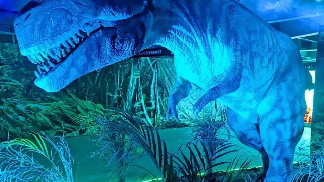 La expo incluye réplicas de T-Rex, Branquiosaurios y hasta de un mamut