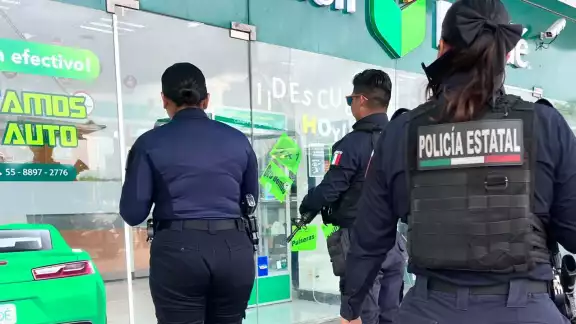 Elementos estatales se hicieron al lugar para evaluar lo acontecido