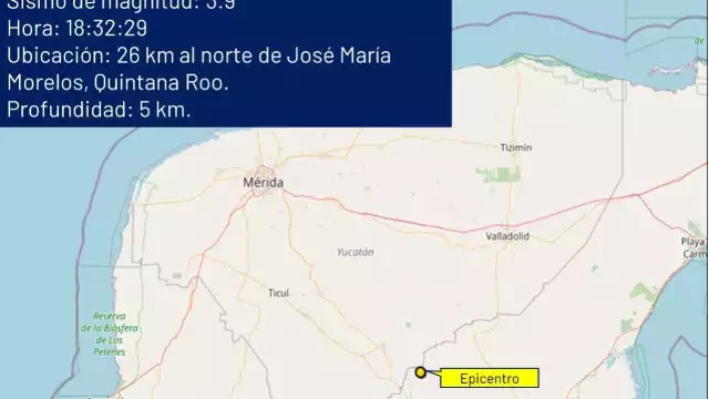 Sismo fue en Quintana Roo, no en Yucatán: Gobierno del Estado