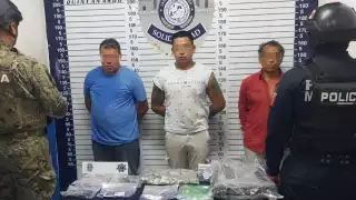 Luis, José y Atilano, fueron detenidos en la colonia Luis Donaldo Colosio en Playa del Carmen