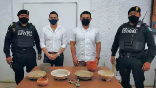 Las vasijas recuperada  son características del repertorio de contextos mortuorios de los sitios del norte de Yucatán