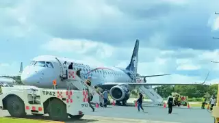 Se mantuvo en el aire un par de minutos sobrevolando