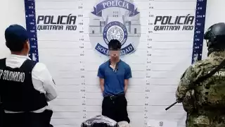 El paquete fue localizado por un can, cerca de un arbusto