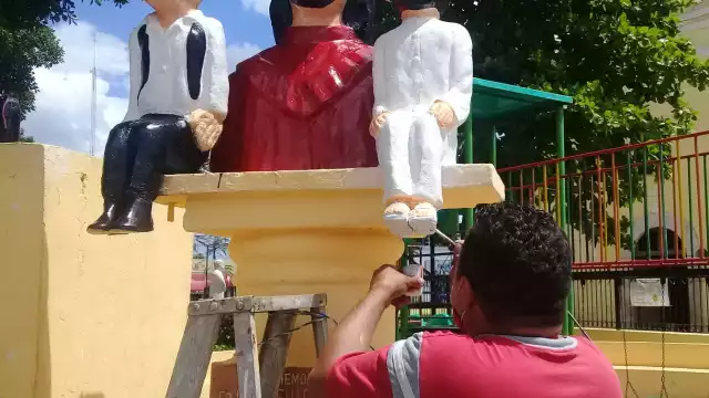 Luego de una dinámica en redes sociales, don Rudy restauró este conocido emblema del payasito