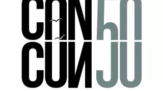 Logo del 50 aniversario de Cancún