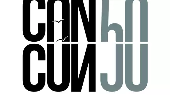 Logo del 50 aniversario de Cancún Logo del 50 aniversario de Cancún
