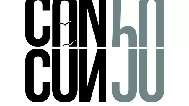 Logo del 50 aniversario de Cancún