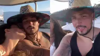 Desde Cancún, Aran One y Rosmeri Marval disfrutan de su amor