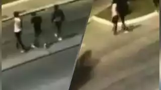 Hombre atropella a tres presuntos ladrones en Guadalajara: VIDEO