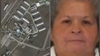 A la izquierda, prisión de Mountain View, a la derecha, Yolanda Saldívar.