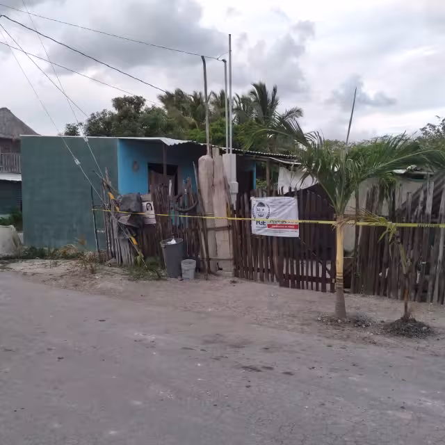 Esta fue la casa que fue cateada y donde se halló droga