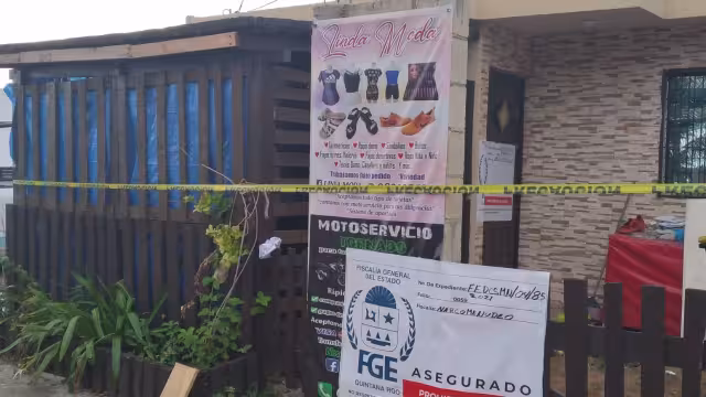 La vivienda quedó bajo resguardo de la Policía Quintana Roo