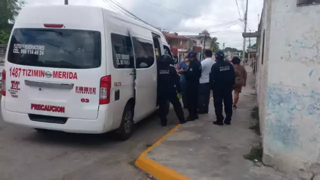 El hombre abordó un taxi de la ruta Mérida-Tizimín, pero se negó a pagar su pasaje
