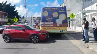 Solamente se registraron daños materiales en el accidente