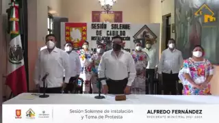 El evento se realizó sin la presencia de los habitantes y posteriormente se presentó oficialmente a los miembros del cabildo