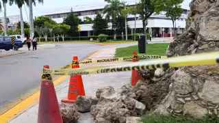 Lluvias dañan muralla y desprenden piedras del Jardín Botánico Xmuch'Haltún en Campeche