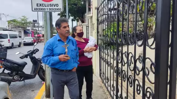 Muchas optaron por no salir de sus casas ante las lluvias y el frío