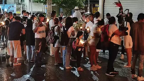 La procesión inició en la colonia Luis Donaldo Colosio La procesión inició en la colonia Luis Donaldo Colosio