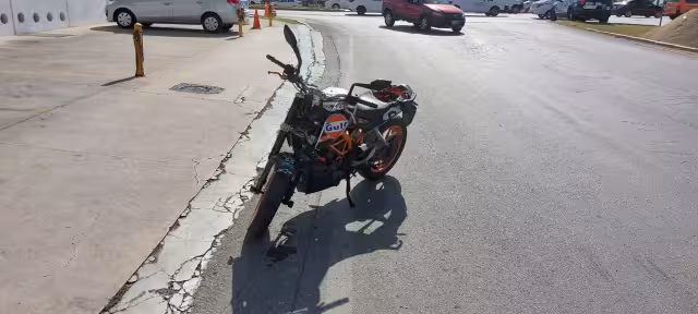 El motociclista terminó hospitalizado