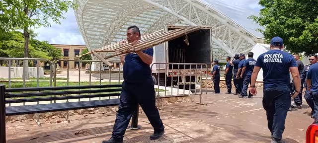 La Concha Acústica de Campeche comenzó los preparativos para la transmisión del debut de México.