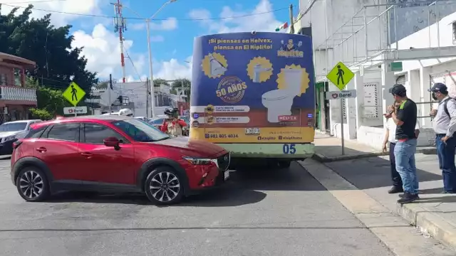 Solamente se registraron daños materiales en el accidente