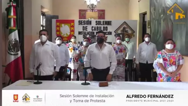 El evento se realizó sin la presencia de los habitantes y posteriormente se presentó oficialmente a los miembros del cabildo