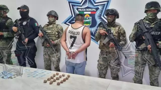 José 'H' quedó a disposición de la FGE Quintana Roo tras encontrársele droga entre sus pertenencias en Tulum