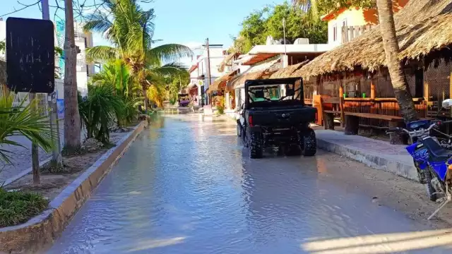El mal clima y las condiciones de las calles impiden que los carritos de gol circulen con normalidad.