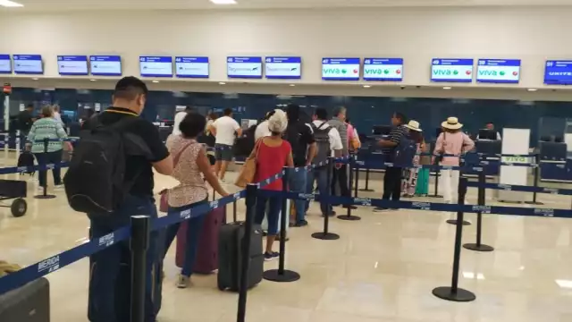 Se registra gran movilidad en vuelos en el aeropuerto de Mérida