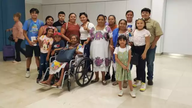 Es la quinta ocasión que la abuelita viaja a Estados Unidos