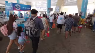Así lució la terminal marítima de Isla Mujeres