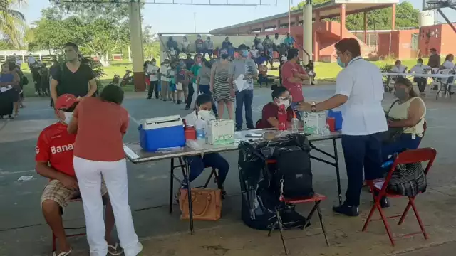 Esta mañana se registro una baja presencia de habitantes, hasta las 9 de la mañana poco más de 300 personas