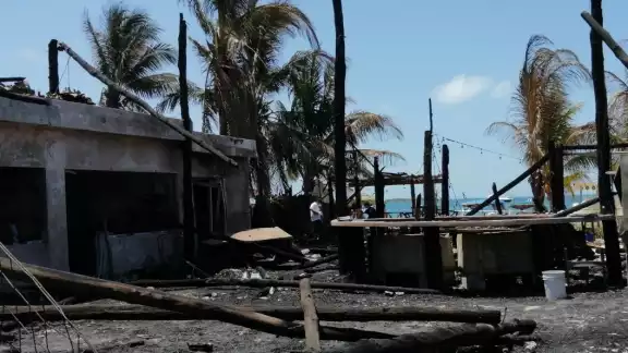 Mocambo, negocio donde surgió el fuego, fue asegurado el día de ayer por la FGE Mocambo, negocio donde surgió el fuego, fue asegurado el día de ayer por la FGE