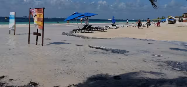 Según el pronóstico, el nivel del mar comenzará a descender hoy, y mañana volverá a la normalidad.