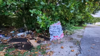 La primera advertencia se encontraba en un área verde de la avenida Xel-Ha