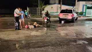 No conservar su distancia originó que se accidentara