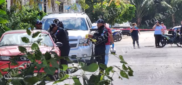 Los hombres huyeron del sitio después de disparar