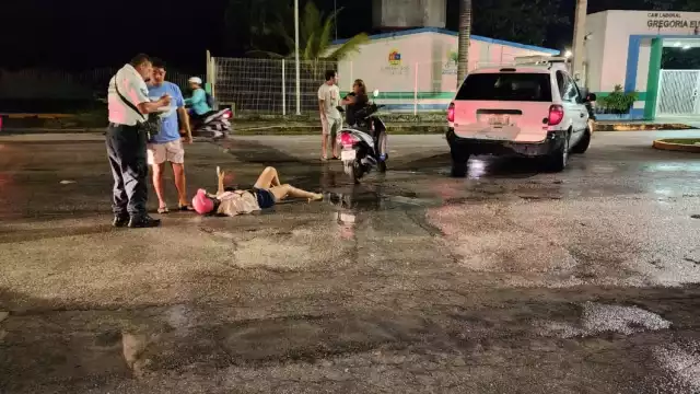 No conservar su distancia originó que se accidentara