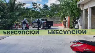 La zonas aledañas a la 'narcocasa' cateada en Cozumel fueron vigiladas por elementos de la Sedena y Guardia Nacional