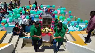 Hicieron un recorrido por la cabecera municipal y pasearon por todo el frente de la ciudad